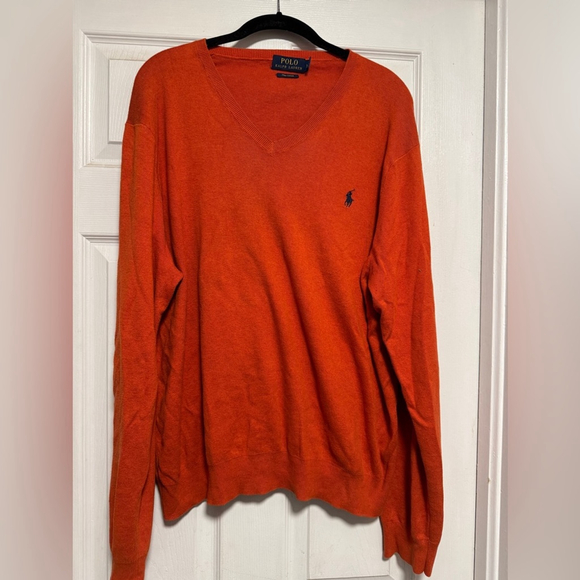 Polo Ralph Lauren Other - Polo by Ralph Lauren Orange Pima Cotton Sweater